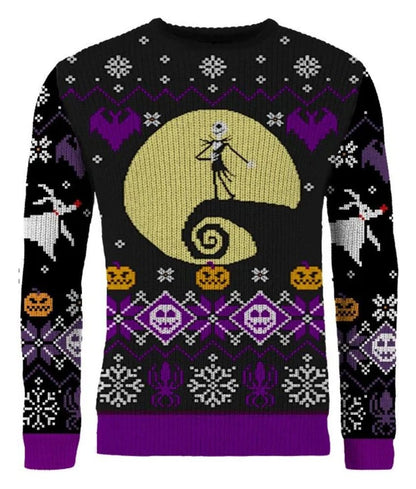Nightmare Before Christmas Christmas Sweater 8-bit Size S