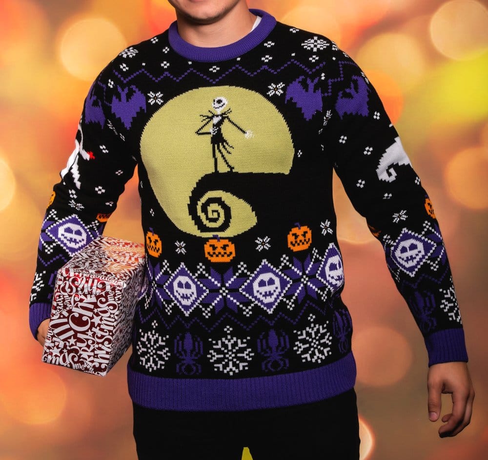Nightmare Before Christmas Christmas Sweater 8-bit Size XXXL