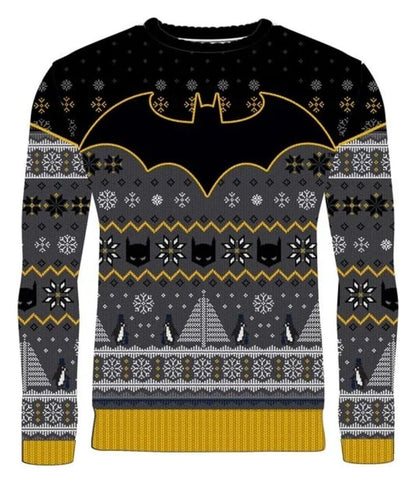 Batman Christmas Sweater Penguin Size L