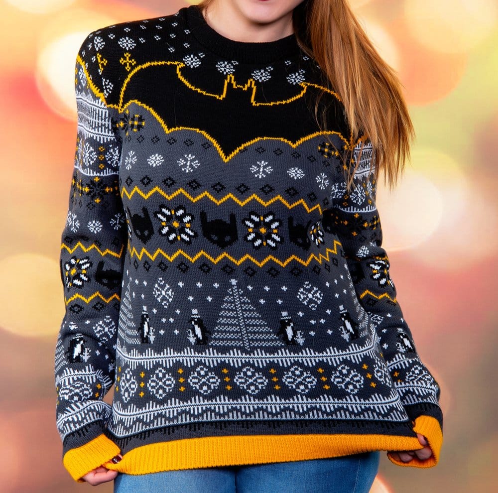 Batman Christmas Sweater Penguin