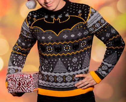 Batman Christmas Sweater Penguin Size XL
