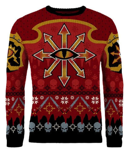 Warhammer 40,000 Christmas Sweater Chaos Size M