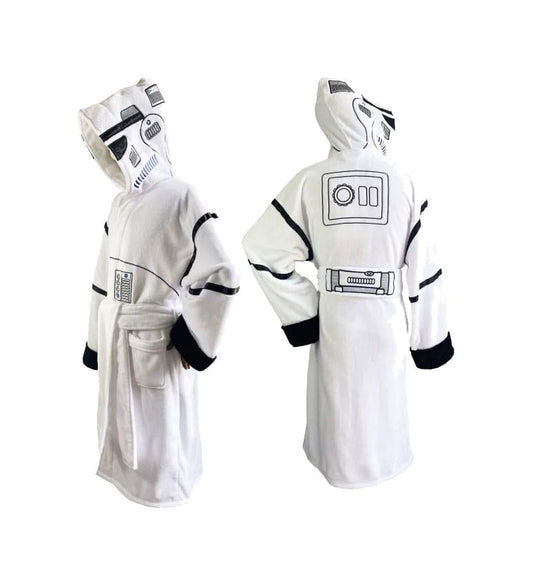 Star Wars Original Stormtrooper Fleece Bathrobe Stormtrooper White - FanofThings.co.uk