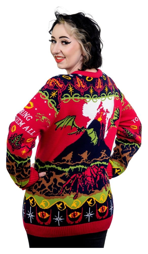 Lord Of The Rings Christmas Sweater One Sweater To Rule Them All Size XXXL
