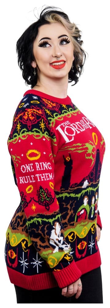 Lord Of The Rings Christmas Sweater One Sweater To Rule Them All Size S