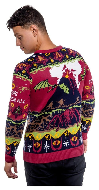 Lord Of The Rings Christmas Sweater One Sweater To Rule Them All Size XXXL