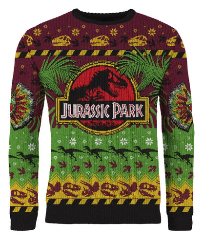 Jurassic Park Christmas Sweater Happy Rexmas Size S