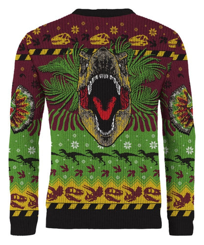 Jurassic Park Christmas Sweater Happy Rexmas Size XXXL