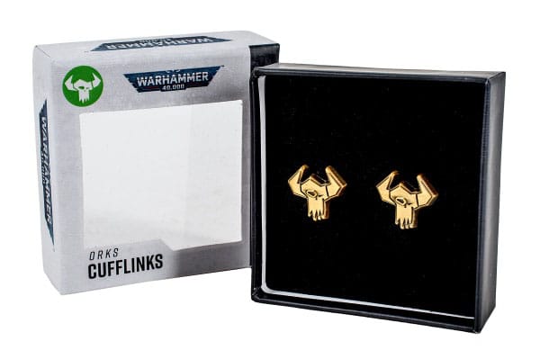 Warhammer 40,000 Cufflinks Orks - FanofThings.co.uk