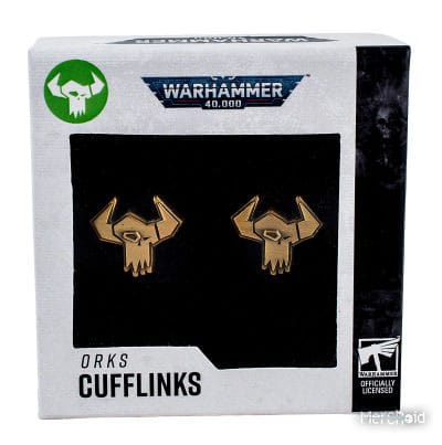 Warhammer 40,000 Cufflinks Orks - FanofThings.co.uk