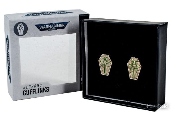 Warhammer 40,000 Cufflinks Necrons - FanofThings.co.uk