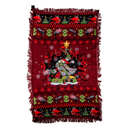 Warhammer 40K Knitted blanket Gobbo Red 160 x 102 cm - FanofThings.co.uk