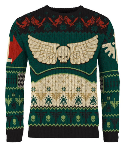 Warhammer 40,000 Christmas Sweater Dark Angels Size XL