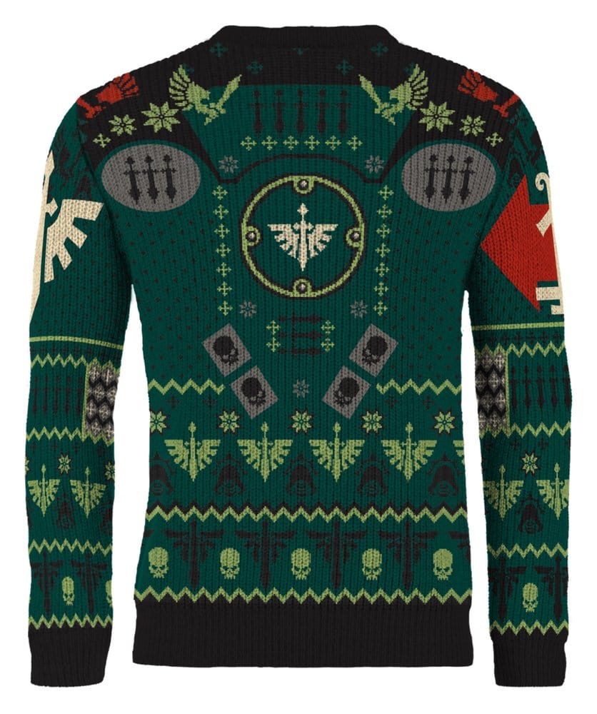 Warhammer 40,000 Christmas Sweater Dark Angels Size M