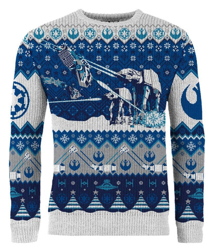 Star Wars Christmas Sweater AT-AT Assault Size L