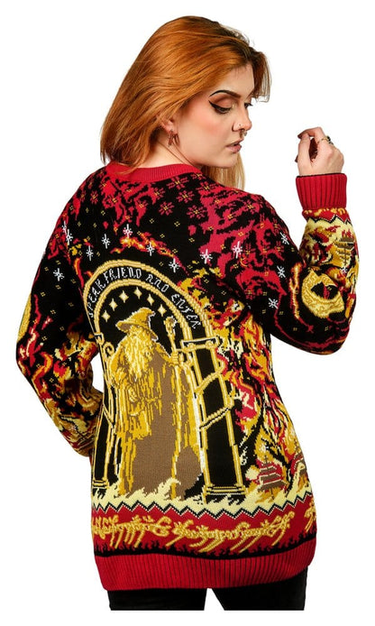 Lord of the Rings Christmas Sweater Balrog Size XS