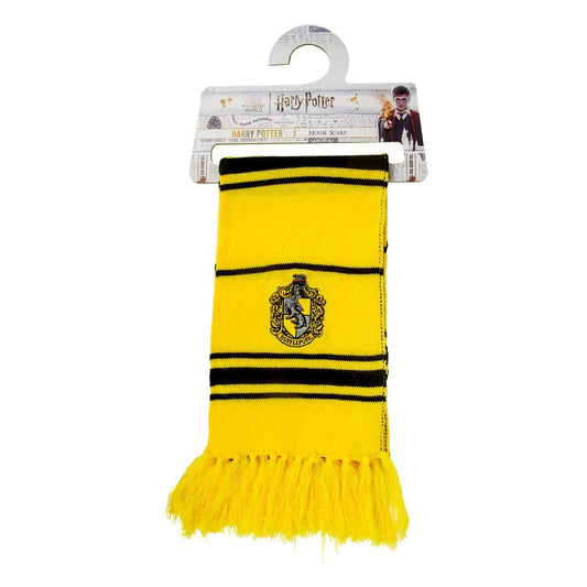 Harry Potter Scarf Hufflepuff Thin Stripes (Hanger) 160 cm - FanofThings.co.uk
