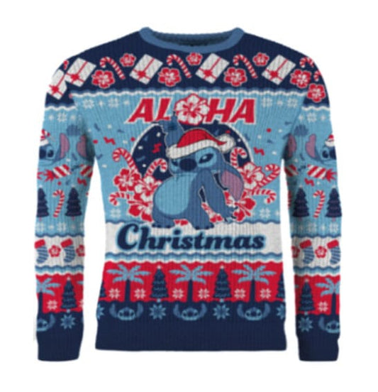 Lilo & Stitch Christmas Sweater Stitch Aloha Christmas - FanofThings.co.uk