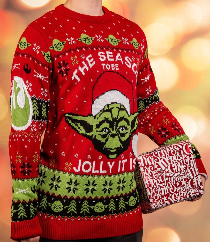 Star Wars Christmas Sweater Yoda Size XL