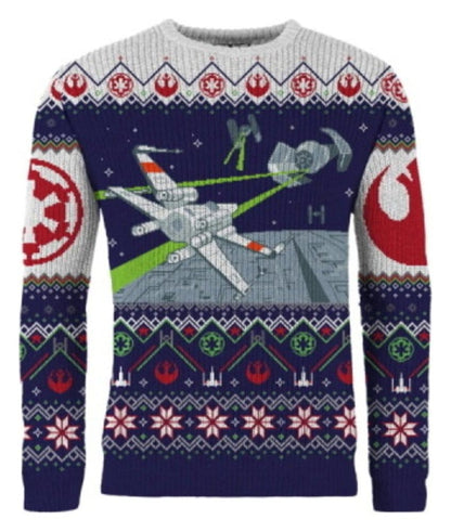 Star Wars Christmas Sweater X-Wing v TIE Fighter