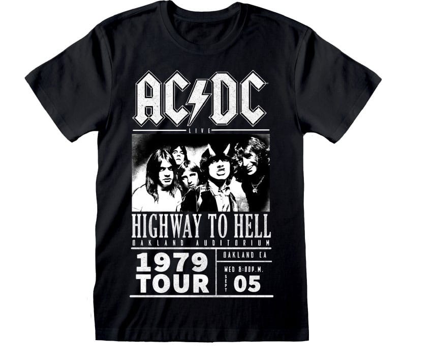 AC/DC T-Shirt Highway To Hell 1979 Tour Black Size M T-shirts