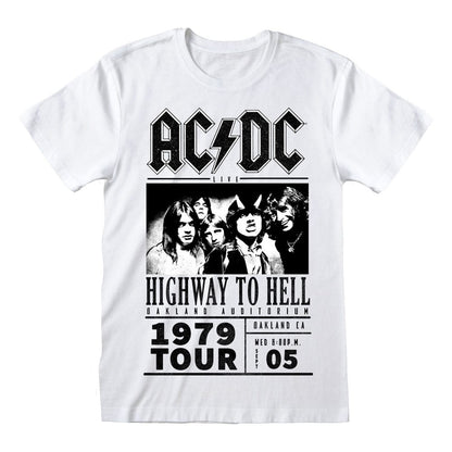 AC/DC T-Shirt Highway To Hell 1979 Tour White Size XL - FanofThings.co.uk