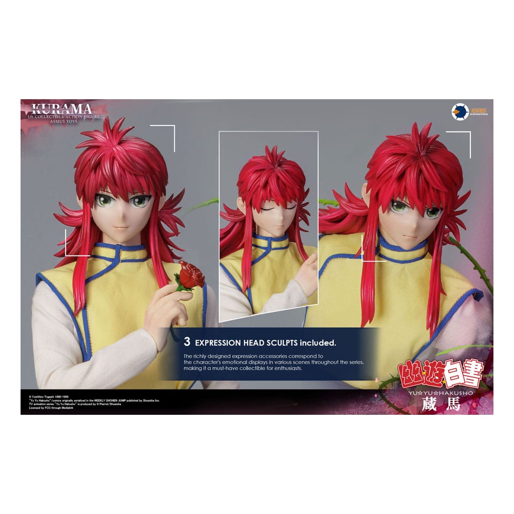 Yu Yu Hakusho Action Figure 1/6 Kurama (Luxury Edition) 30 cm - FanofThings.co.uk