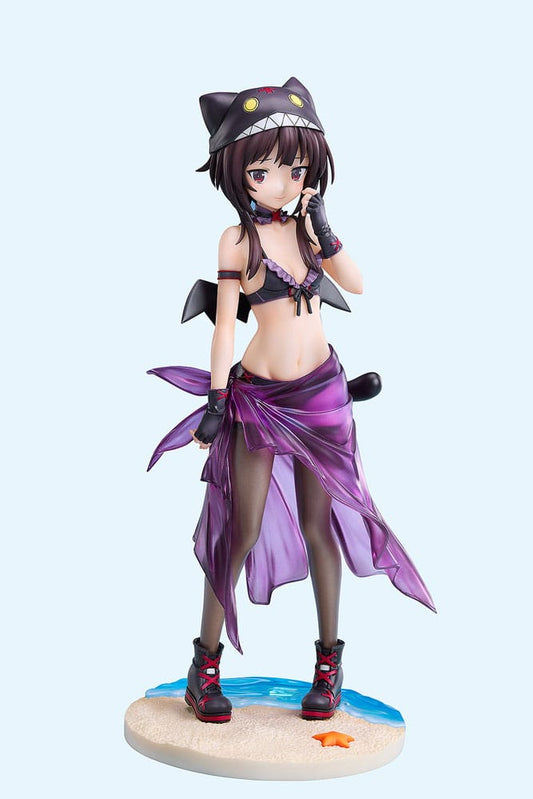 KonoSuba: An Explosion on This Wonderful World! Statue 1/7 Megumin Chomusuke Swimsuit Ver. 22 cm - FanofThings.co.uk