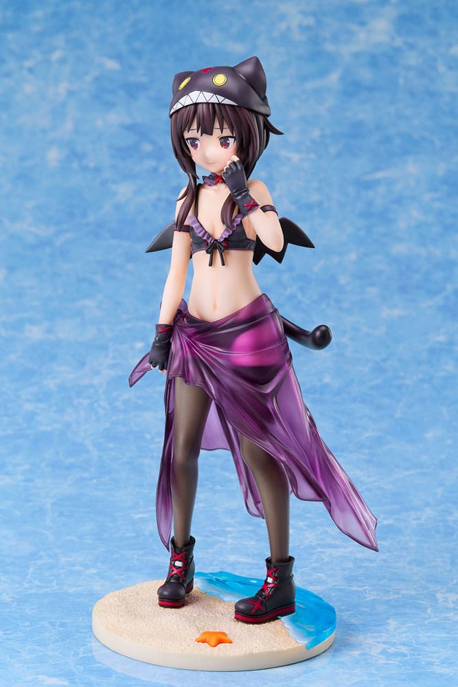 KonoSuba: An Explosion on This Wonderful World! Statue 1/7 Megumin Chomusuke Swimsuit Ver. 22 cm - FanofThings.co.uk