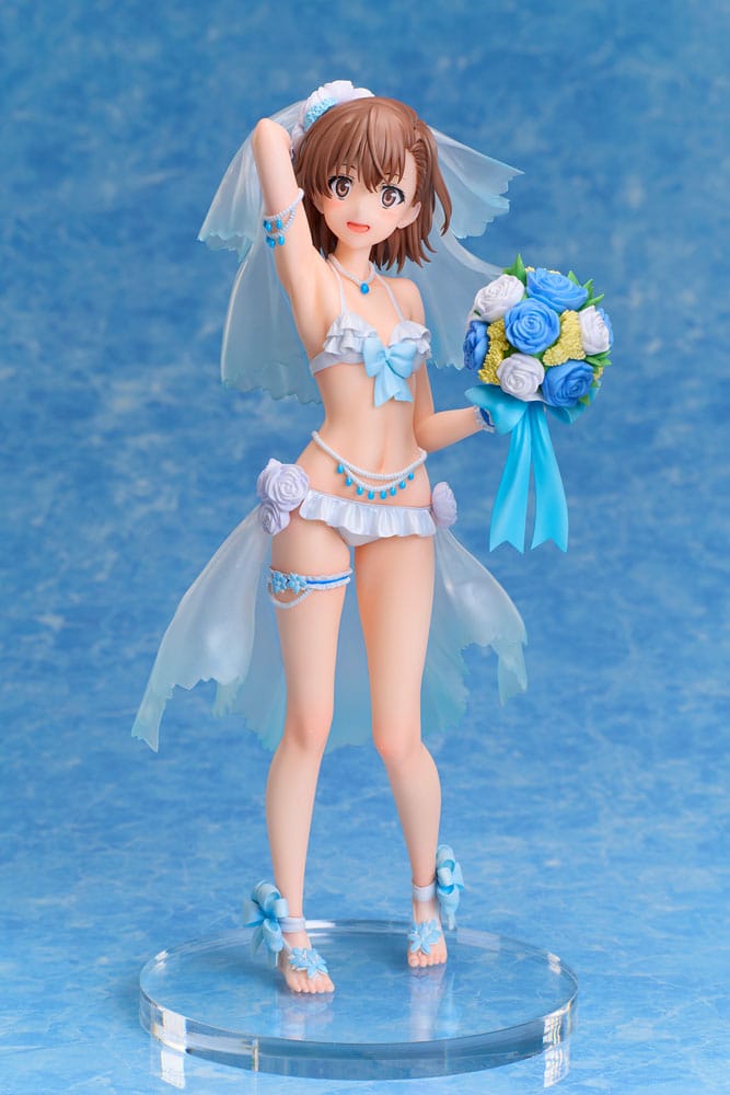 A Certain Scientific Railgun T PVC Statue 1/7 Mikoto Misaka Wedding Swimsuit Ver. 25 cm A-DIMENSION