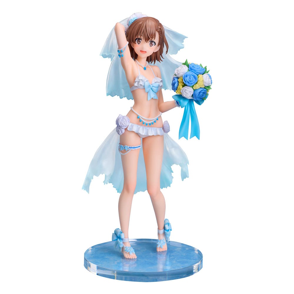 A Certain Scientific Railgun T PVC Statue 1/7 Mikoto Misaka Wedding Swimsuit Ver. 25 cm A-DIMENSION
