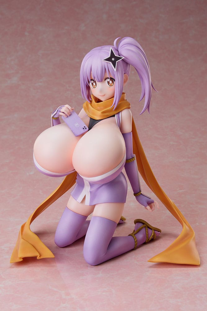 A Ninja and an Assassin Under One Roof Maid PVC Statue 1/4 Diecut Sticker Satoko Kusagakure Huge-Breasted Ver. 23 cm