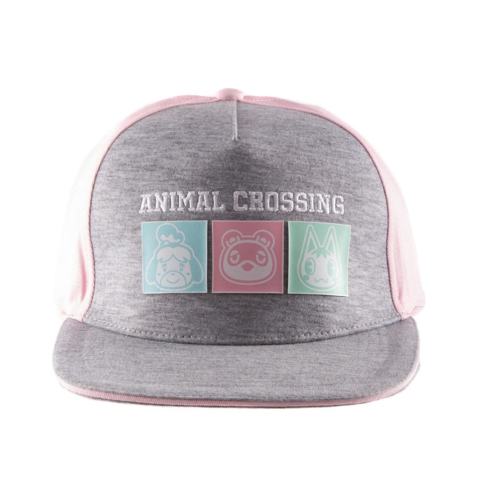Animal Crossing Snapback Cap Pastel Squares - FanofThings.co.uk