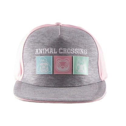 Animal Crossing Snapback Cap Pastel Squares - FanofThings.co.uk