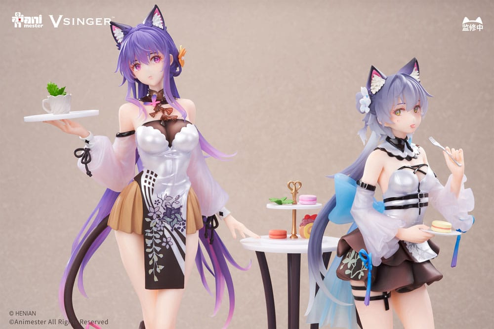 VSinger Luo Tianyi & Mo Qingxian Statue 1/7 2-Pack Luo Tianyi & Mo Qingxian Tea Time Melody Ver. - FanofThings.co.uk