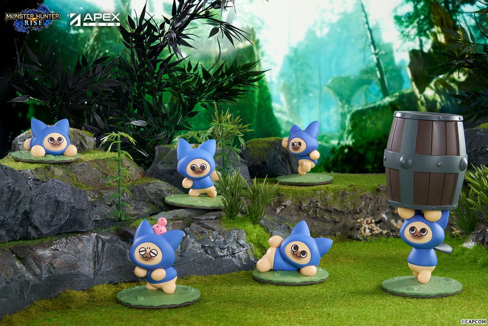 Monster Hunter Rise Trading Figure 6-Pack Felyne Cat