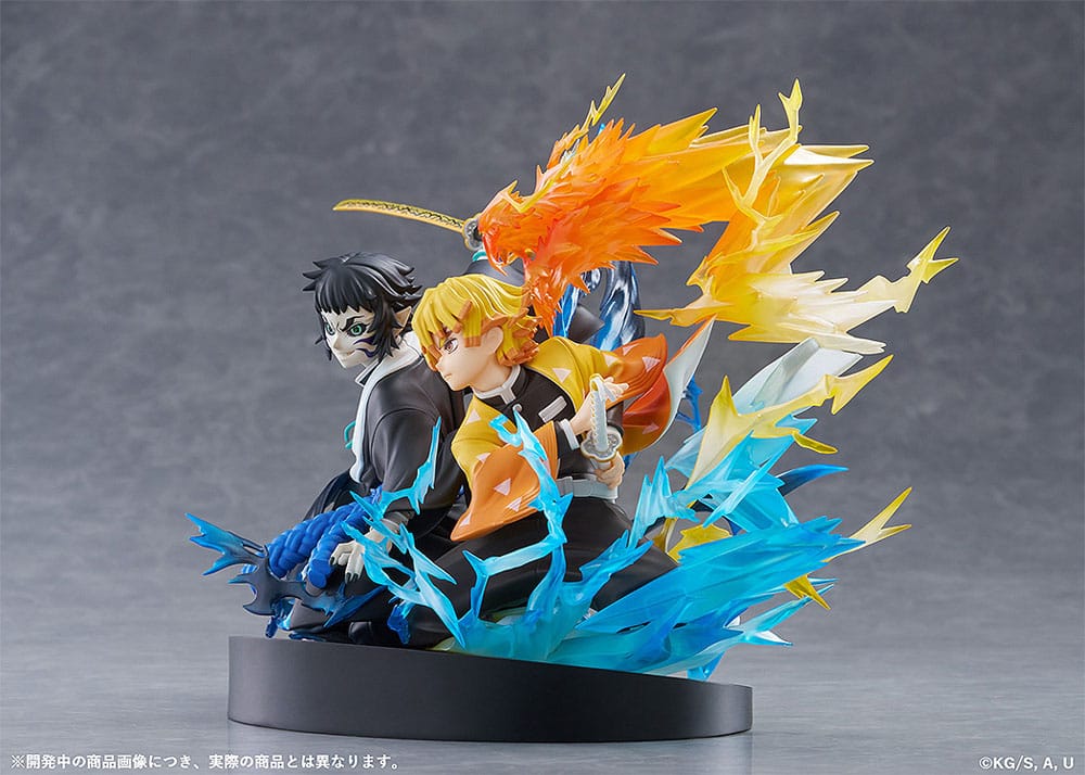 Demon Slayer: Kimetsu no Yaiba PVC Statue Zenitsu Agatsuma & Kaigaku 15 cm Aniplex