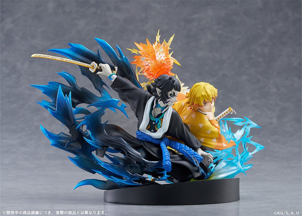 Demon Slayer: Kimetsu no Yaiba PVC Statue Zenitsu Agatsuma & Kaigaku 15 cm Aniplex