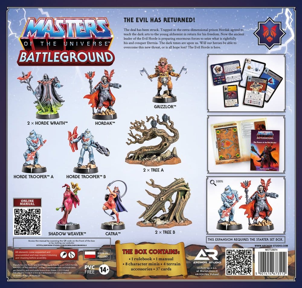 Masters of the Universe: Battleground Miniatures Game Wave 4: The Power of the Evil Horde *German Version*