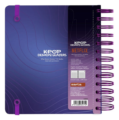 KPop Demon Hunters School Diary daily planner 2026/2027 A5