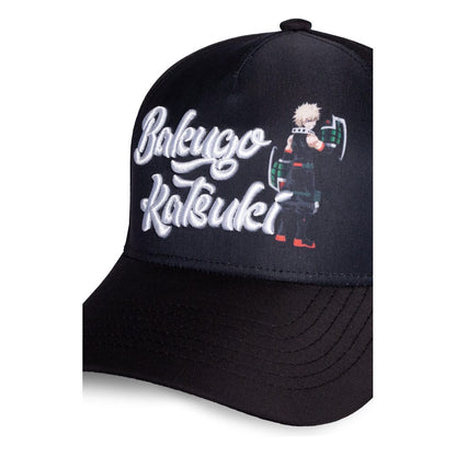 My Hero Academia Curved Bill Cap Katsuki Bakugo 3D Logo - FanofThings.co.uk