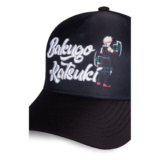 My Hero Academia Curved Bill Cap Katsuki Bakugo 3D Logo - FanofThings.co.uk