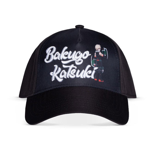 My Hero Academia Curved Bill Cap Katsuki Bakugo 3D Logo - FanofThings.co.uk