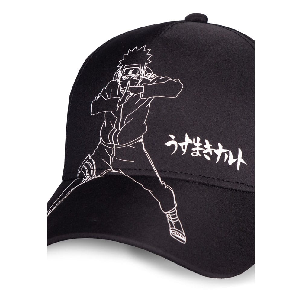 Naruto Shippuden Baseball Cap Naruto Black & White - FanofThings.co.uk