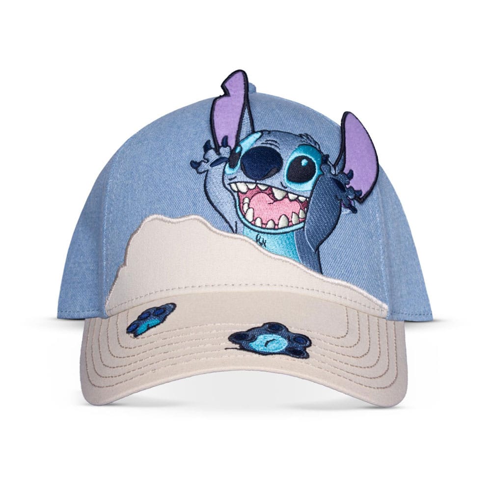 Lilo & Stitch Curved Bill Cap Beach Day Stitch - FanofThings.co.uk