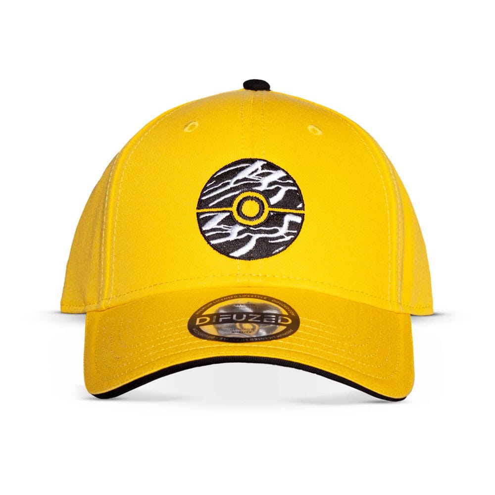 Pokemon Curved Bill Cap Pokeball yellow - FanofThings.co.uk