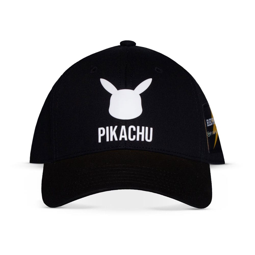 Pokemon Curved Bill Cap Pikachu Black - FanofThings.co.uk