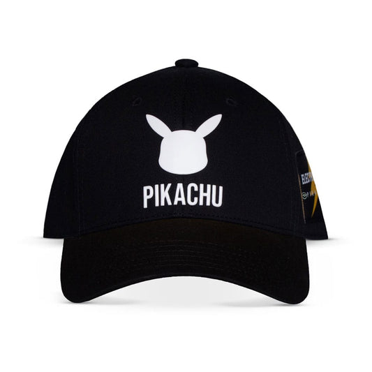 Pokemon Curved Bill Cap Pikachu Black - FanofThings.co.uk