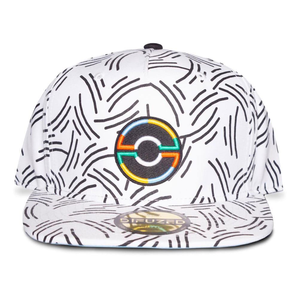 Pokemon Snapback Cap Pokeball white - FanofThings.co.uk