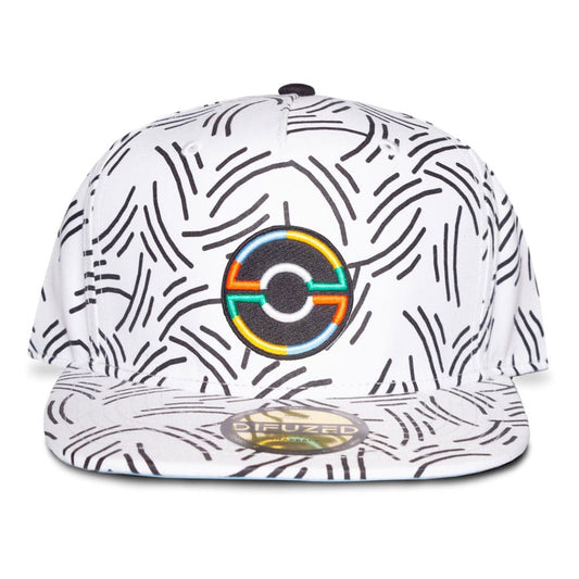 Pokemon Snapback Cap Pokeball white - FanofThings.co.uk